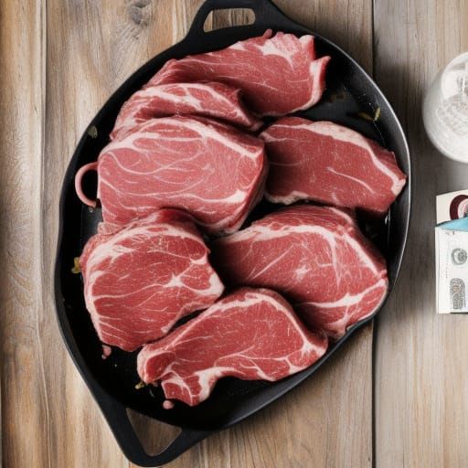 Raw Meat Close-Up: A Simple Depiction