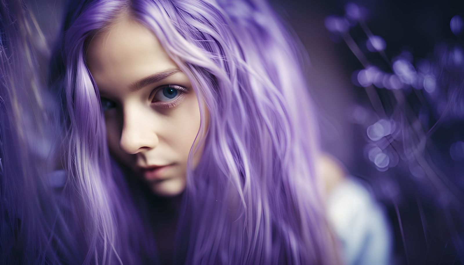 Beautiful Girl Portrait in Lomography Style