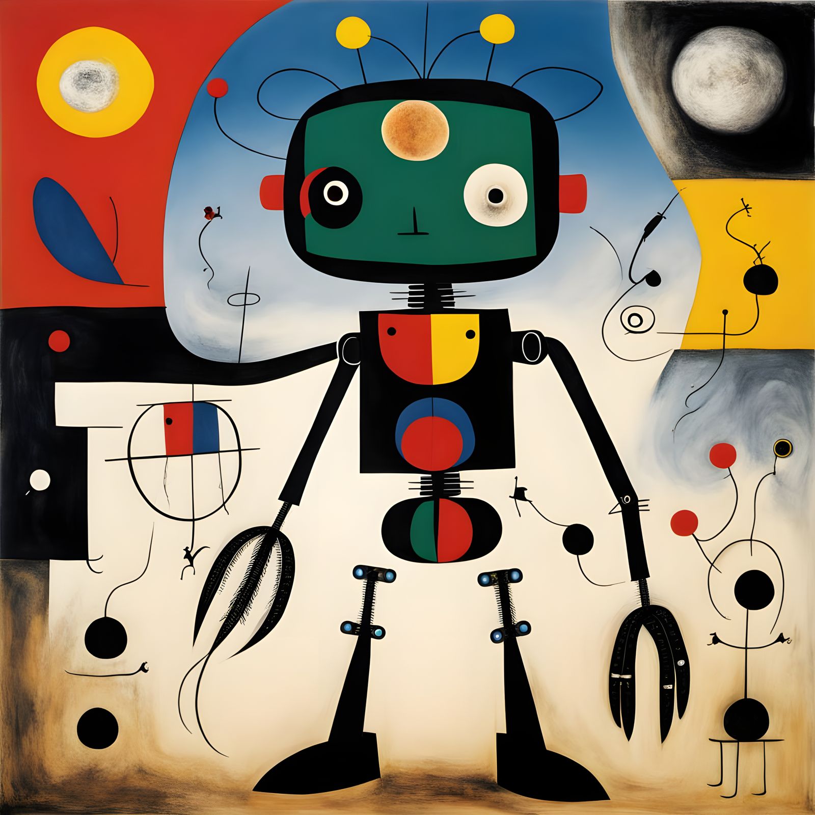 Robot in a Surrealist Aesthetic