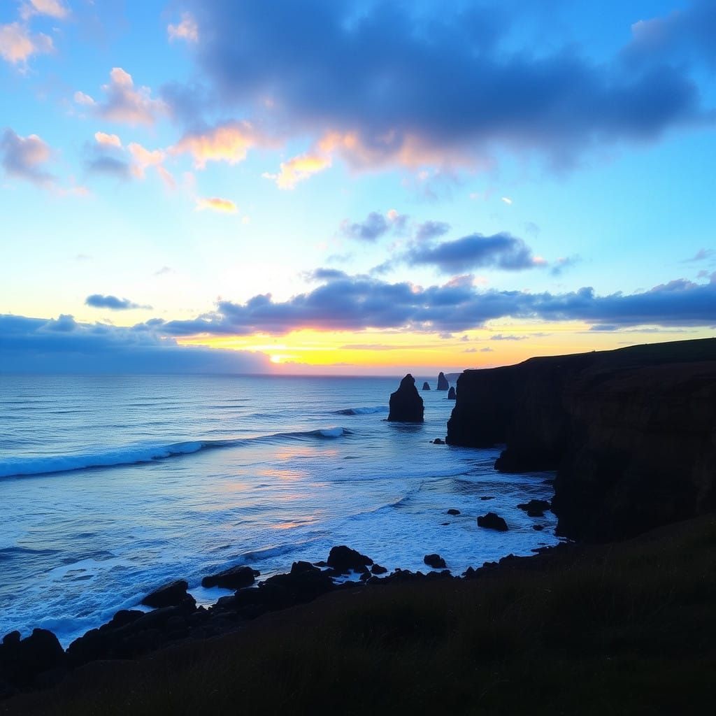 Radiant Ocean Sunset Goddess Ascending