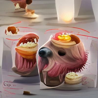 Dog Eating Cupcake