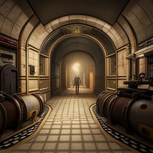 Vault 42 Bomb Shelter: Detailed Matte Painting