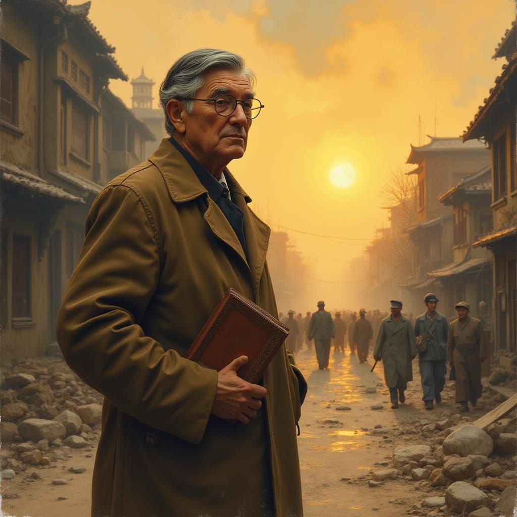 Historian Joseph Needham Amidst 1940s Chinese Civil War Chao...