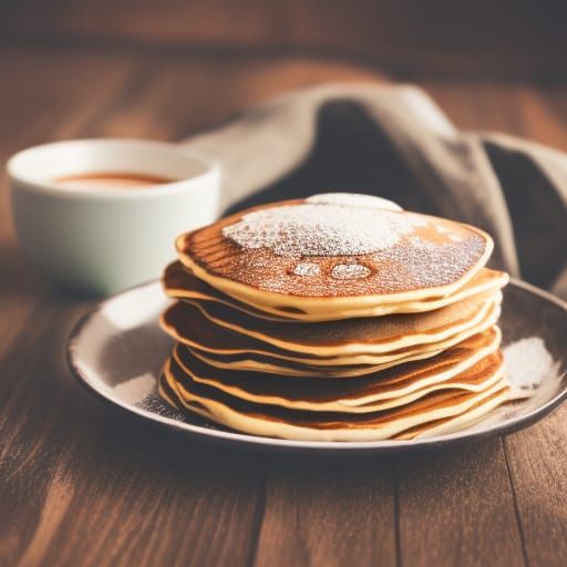 Delicious Pancakes in Professional Photography Style