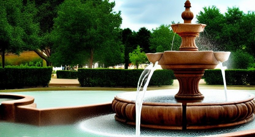 Fountain of Dreams: AI Generated Image