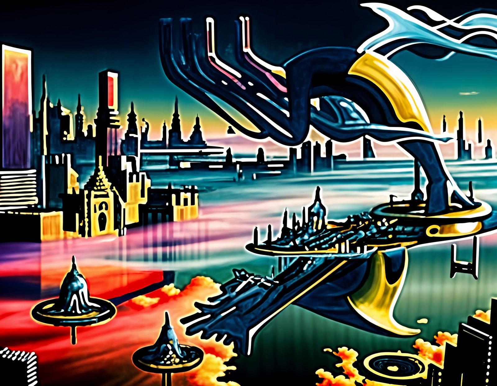 Surrealistic Abstract Dreamscape