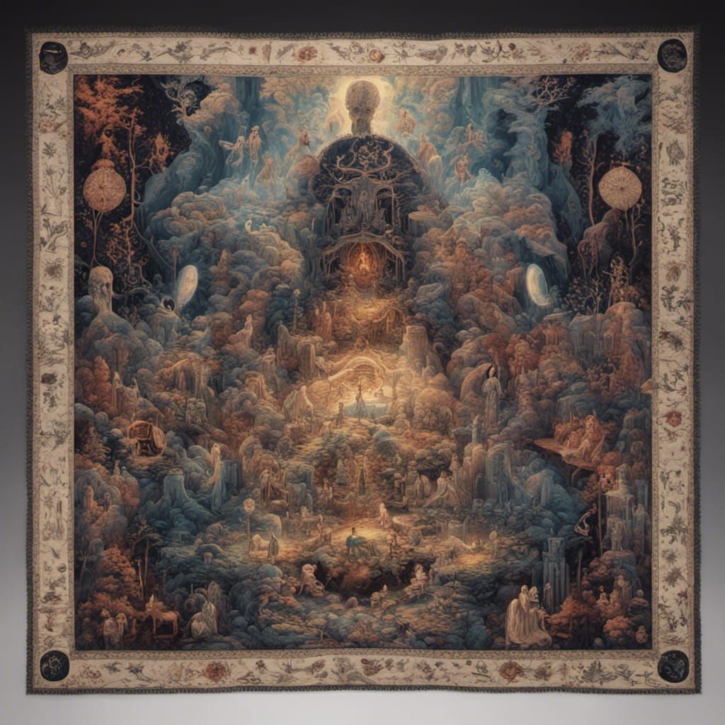 n otherworldly AI-generated tapestry that weaves together sc...