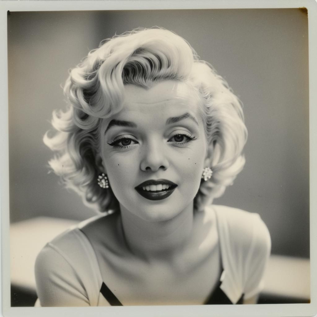 Vintage Marilyn Monroe Polaroid Photograph