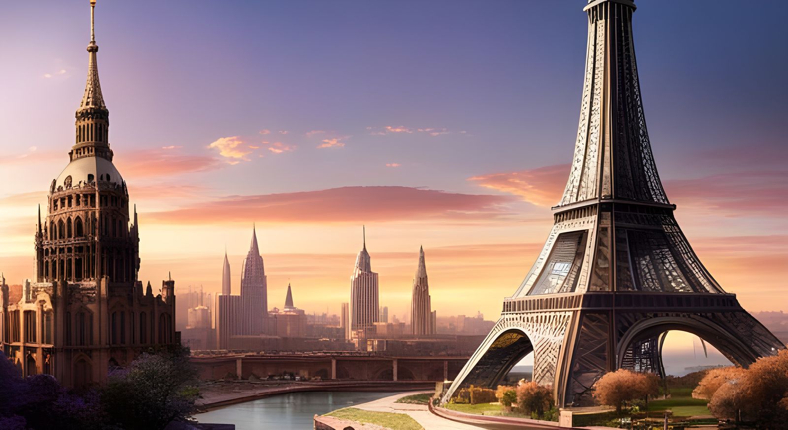 Steampunk Eiffel Tower by Pascal Blanché