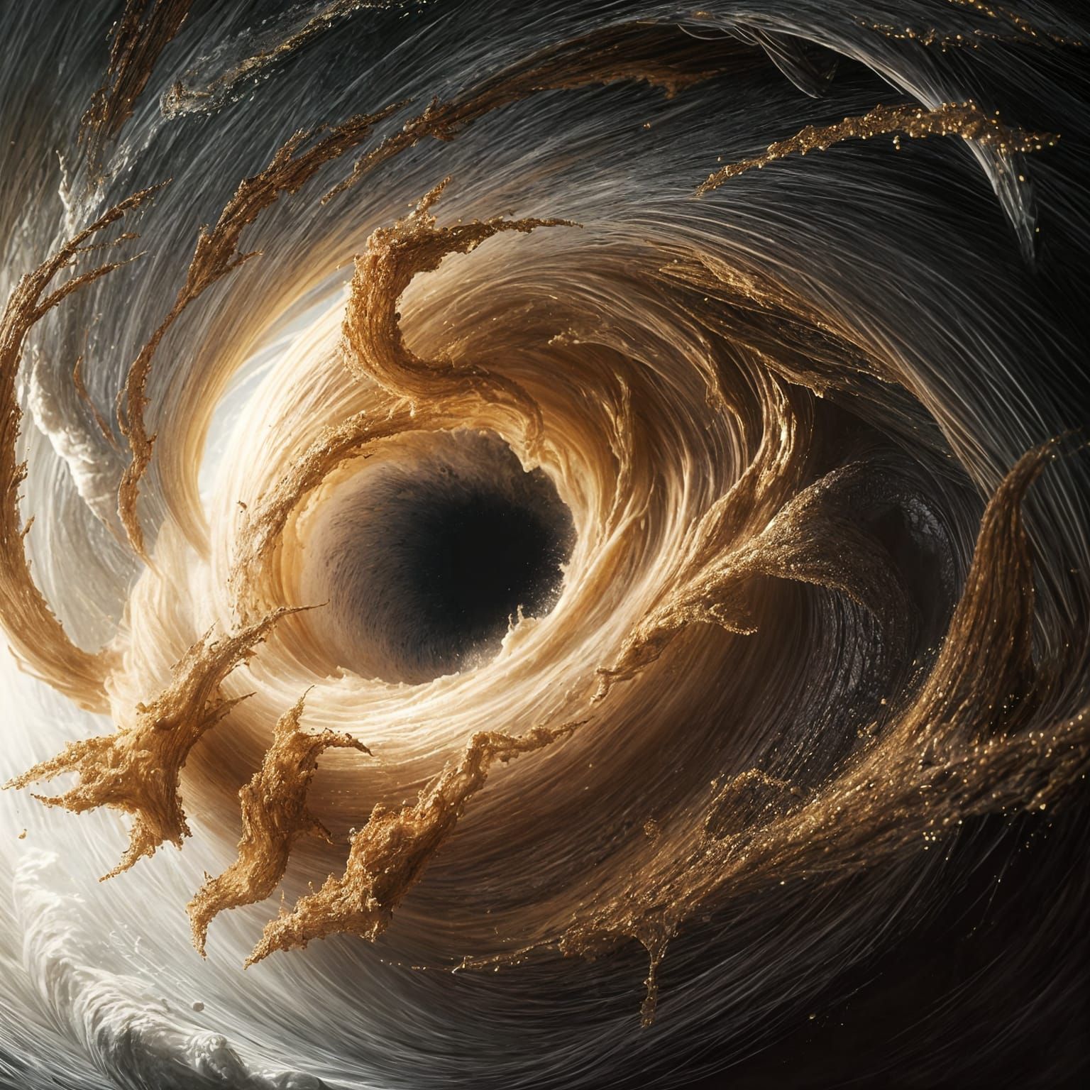 Majestic Dust Face Emerges from Hurricane in Vibrant Hyperre...