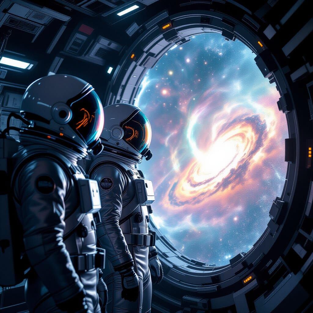 Astronauts Face Quantum Rift in Sci-Fi Spaceship