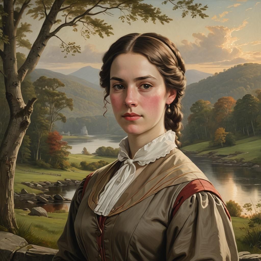 19th Century Portrait in American Realism Style