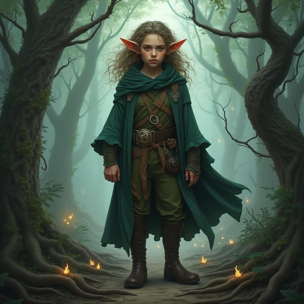 Whispering Woods Halfling Warlock