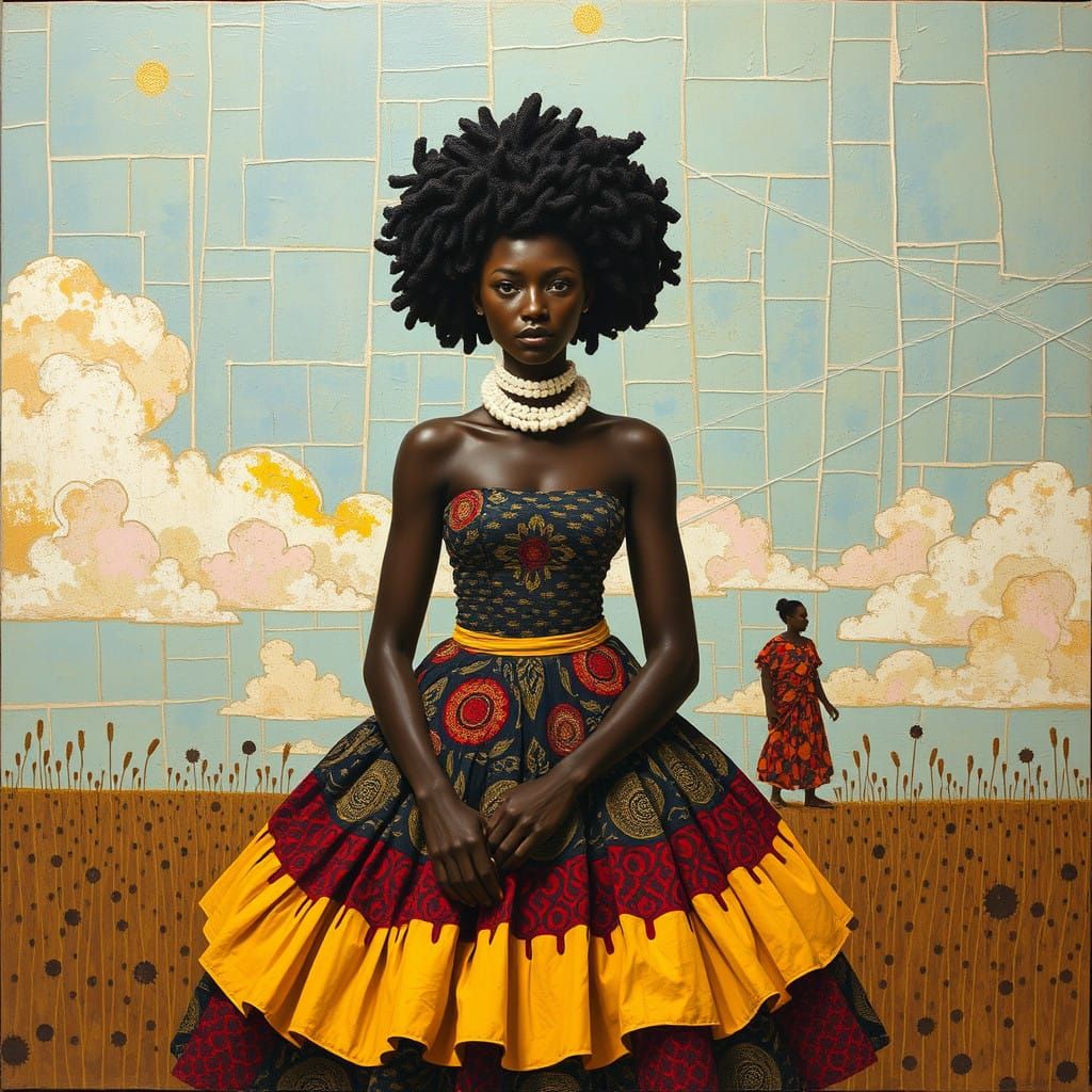 Inspirational Artwork in a Vibrant, Mixed-Media Style