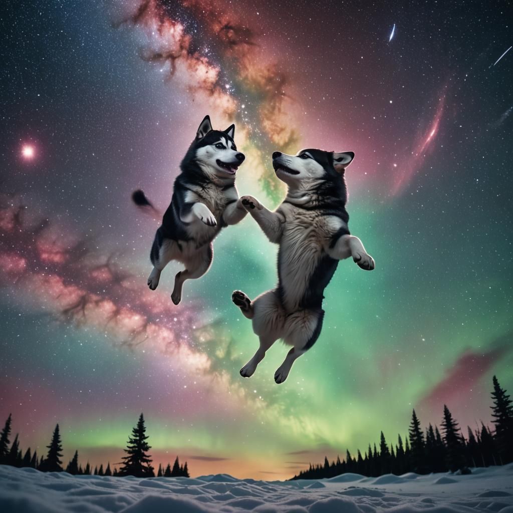 Husky Jumps into the Milky Way: Cinematic