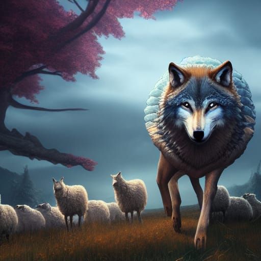 Fantastical Wolf in Sheep's Clothing