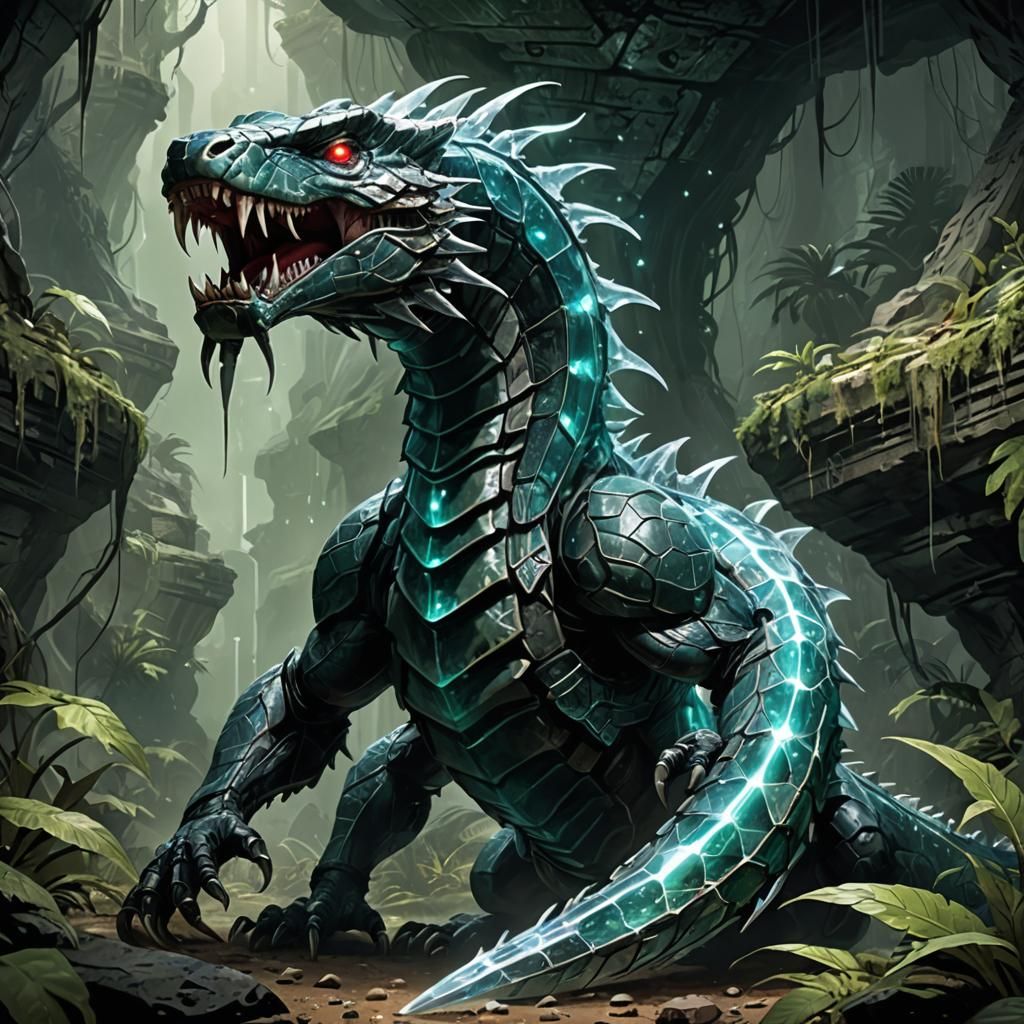Kyber Crystal Serpent: Force Predator in Crystal Cave