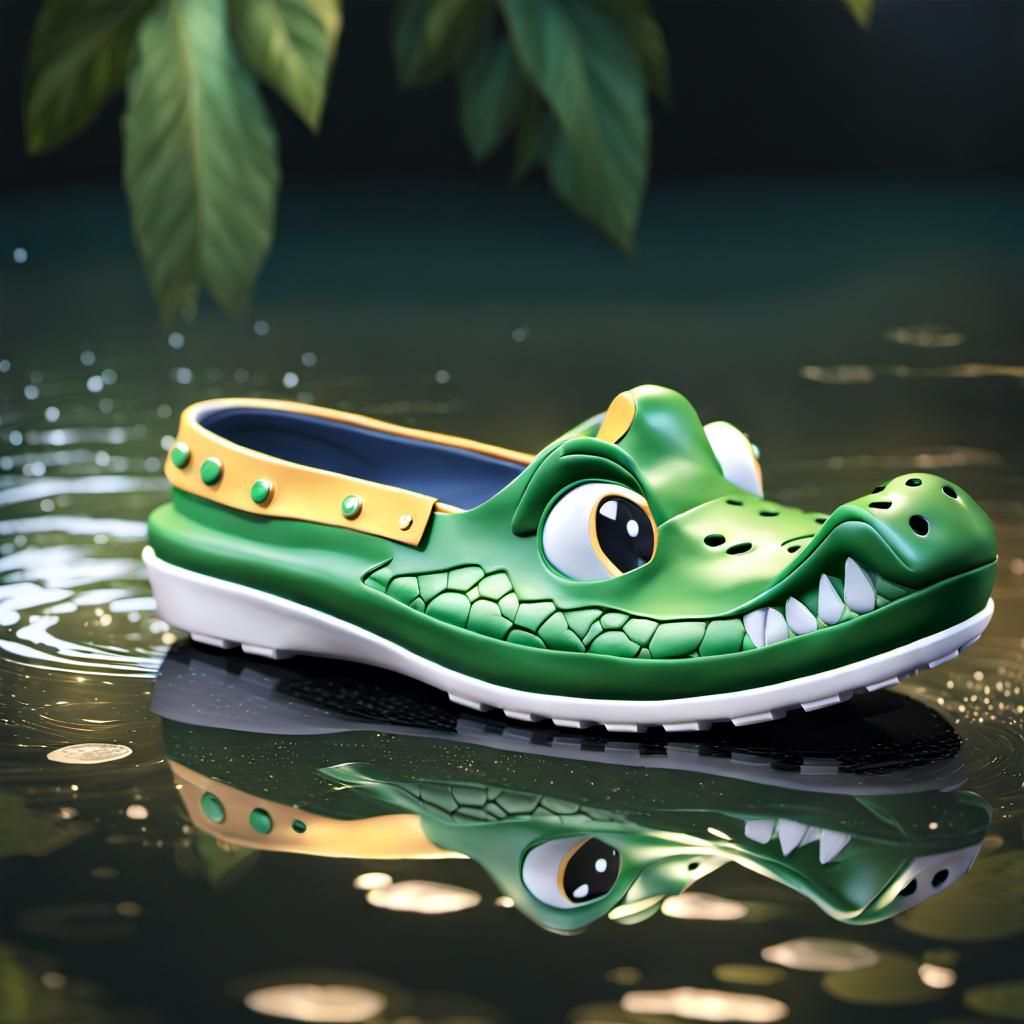 Adorable Smiling Crocodile Croc Hybrid Animation