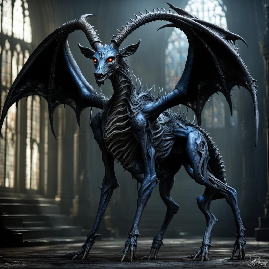 Undead Dragon Deer: Gothic Mephistopheles