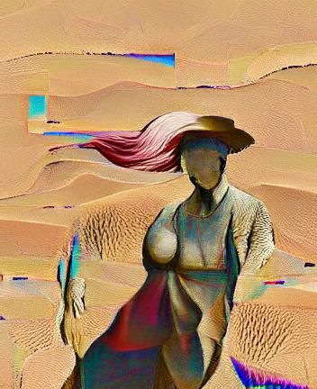 Desert Woman Silhouette