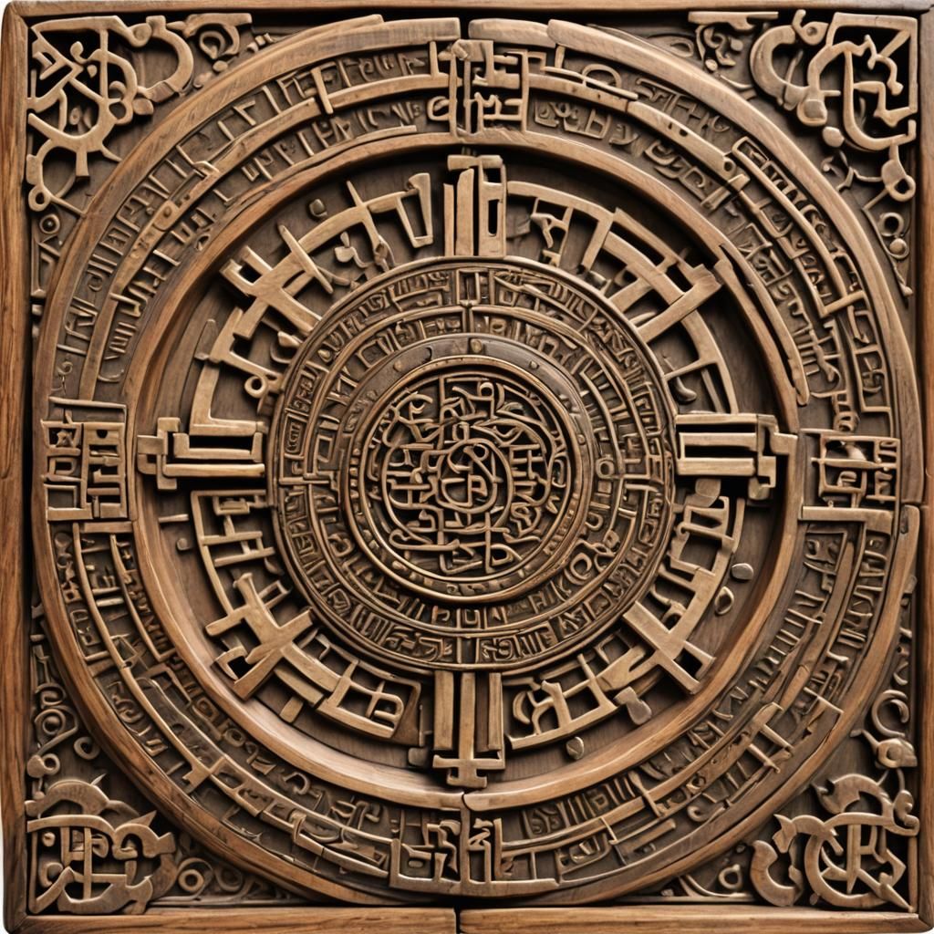 Ancient Puzzle Box with Aramaic and Hebrew Inscriptions