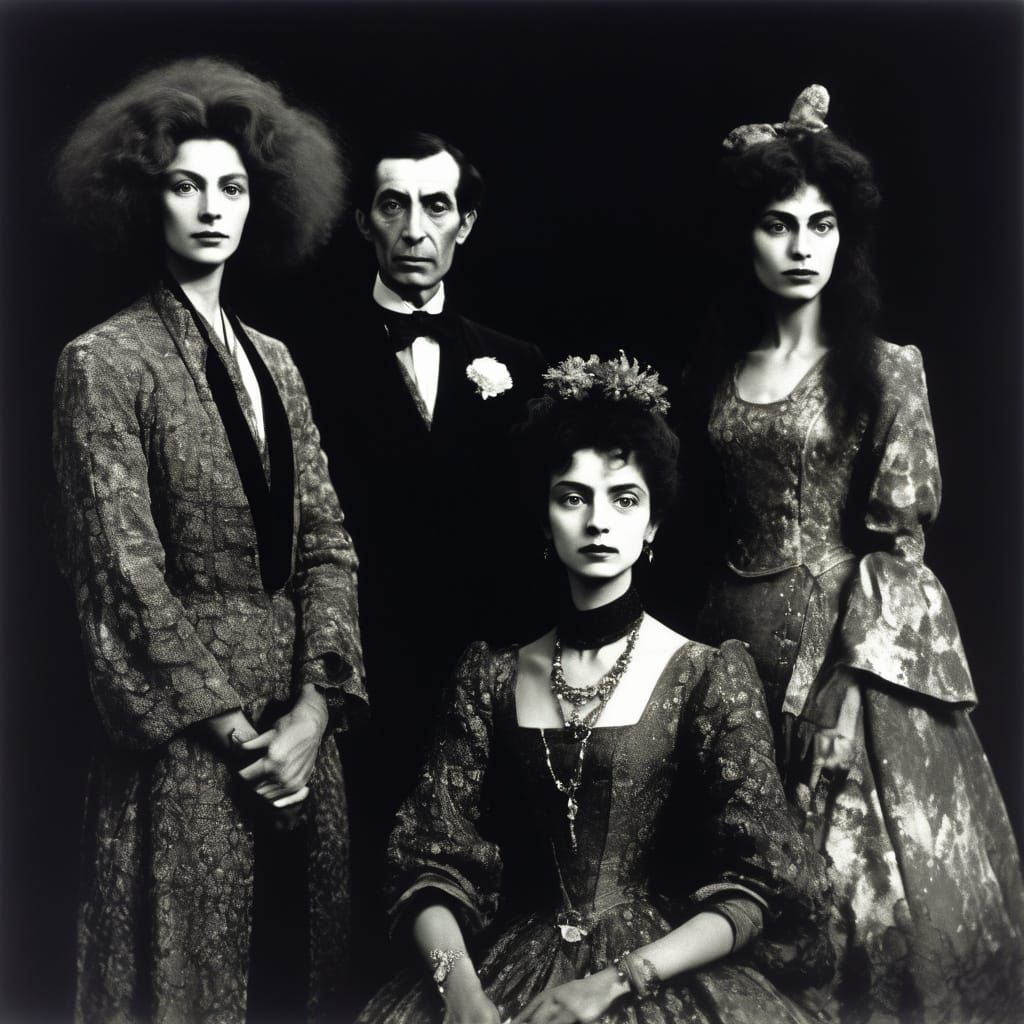 Surrealist Portrait Inspired by Avant-Garde Masters