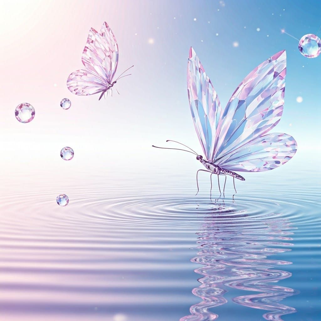 Whispers of Enchanted Butterflies in Lavender Hues