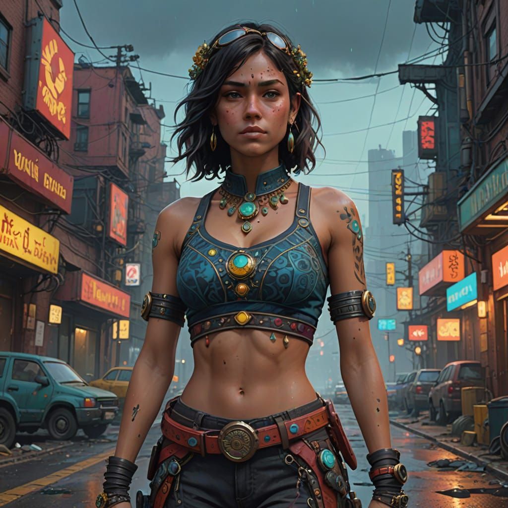 A young Woman in a big City