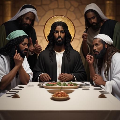 Black Jesus at the Last Supper: Photography