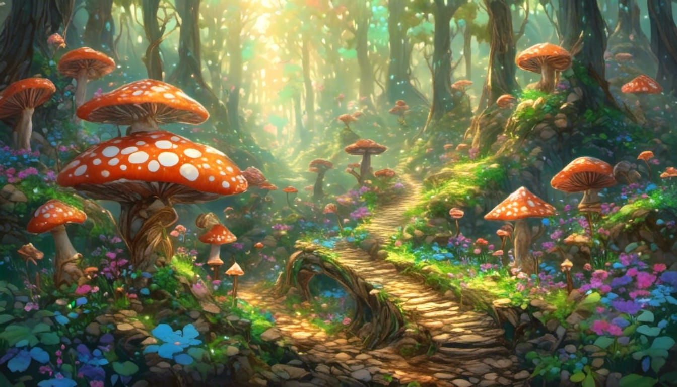 Pug's Mushroom Forest Adventure