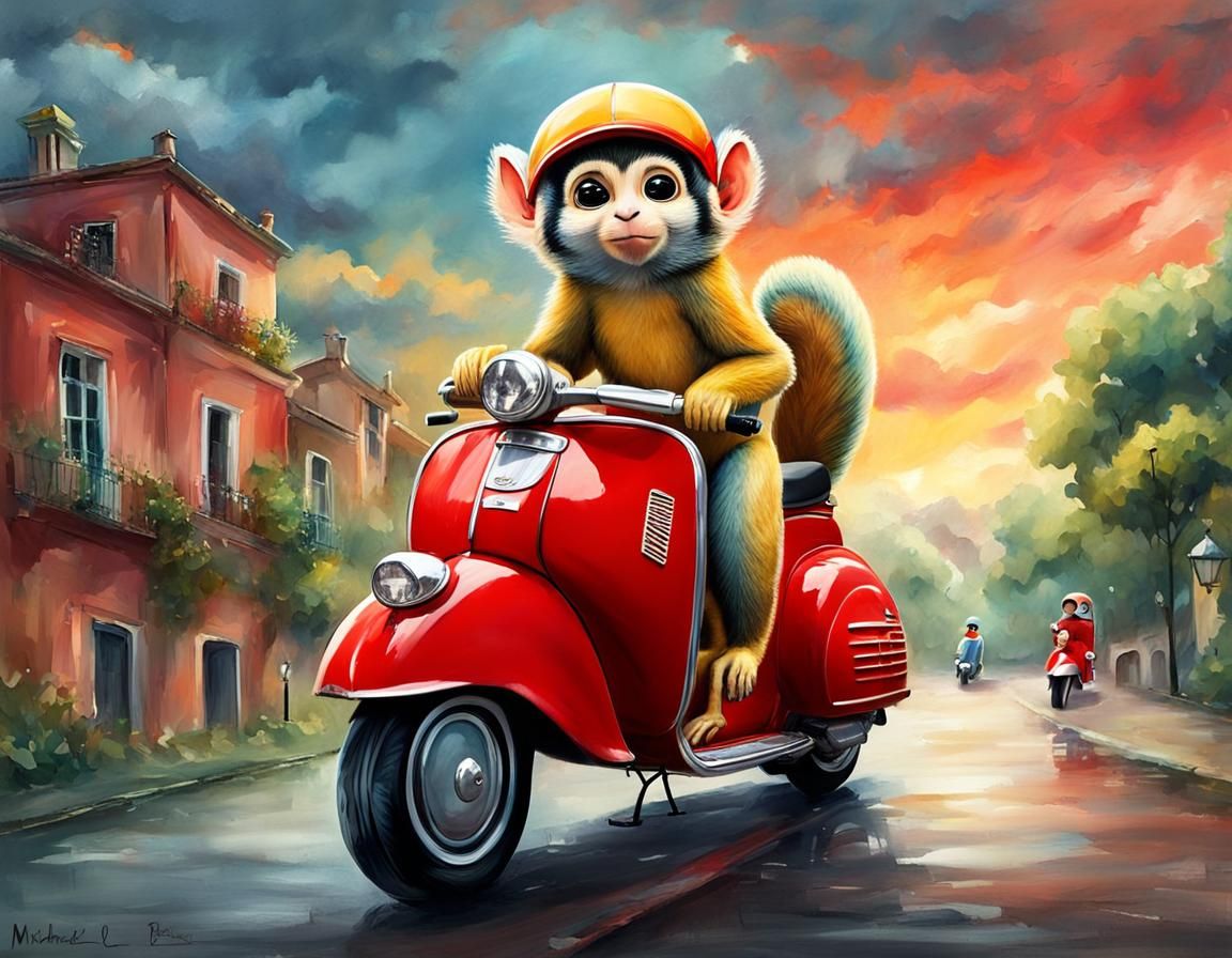 Vespa Squirrel Monkey Hybrid