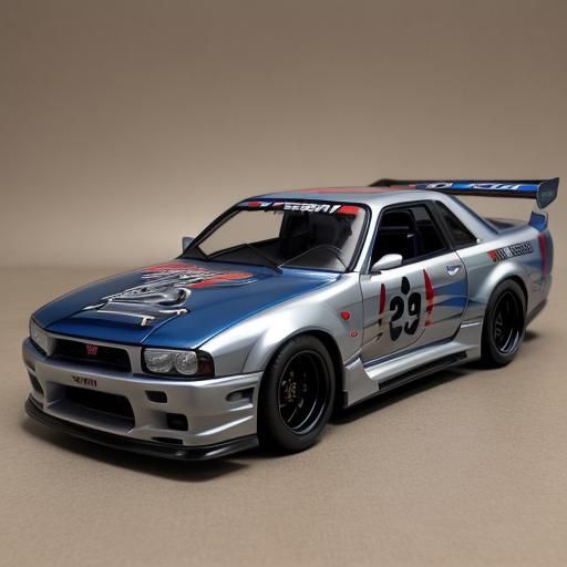 Nissan Skyline R33 Hot Wheels WWII Bomber