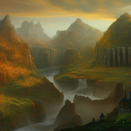 Fantastical Pennsylvania: Detailed Matte Painting in Deep Co...