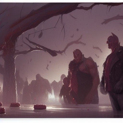 Sinister Donut Flesh Feast: A Dark Fantasy