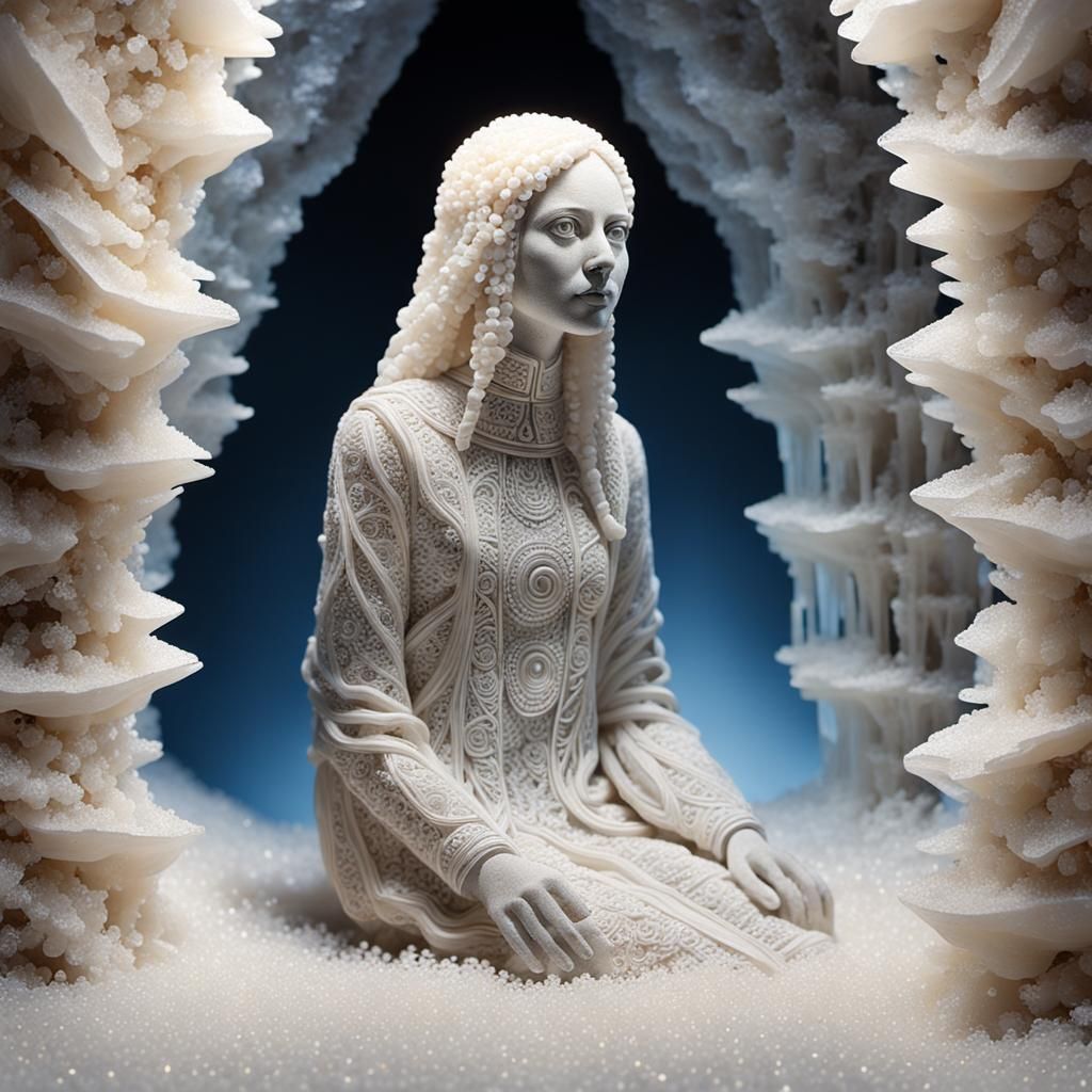 Crystallized Woman Preserved in Salt Cave