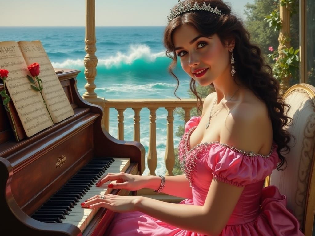 Princess Plays Piano by Turquoise Waves