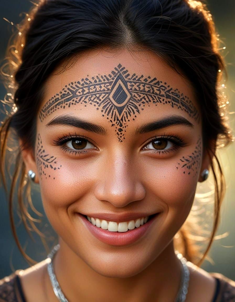 Tribal Maori Beauty in Dappled Light