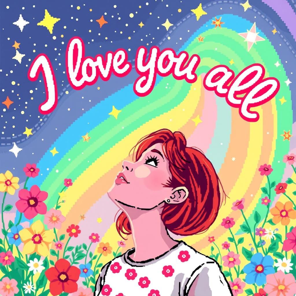 I love you all - pixel art