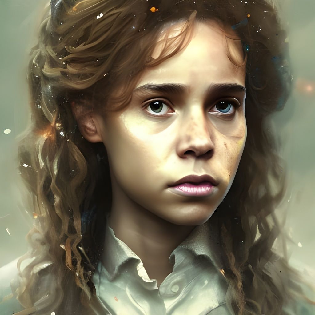 Hyperdetailed Portrait of Hermione Granger in 8K