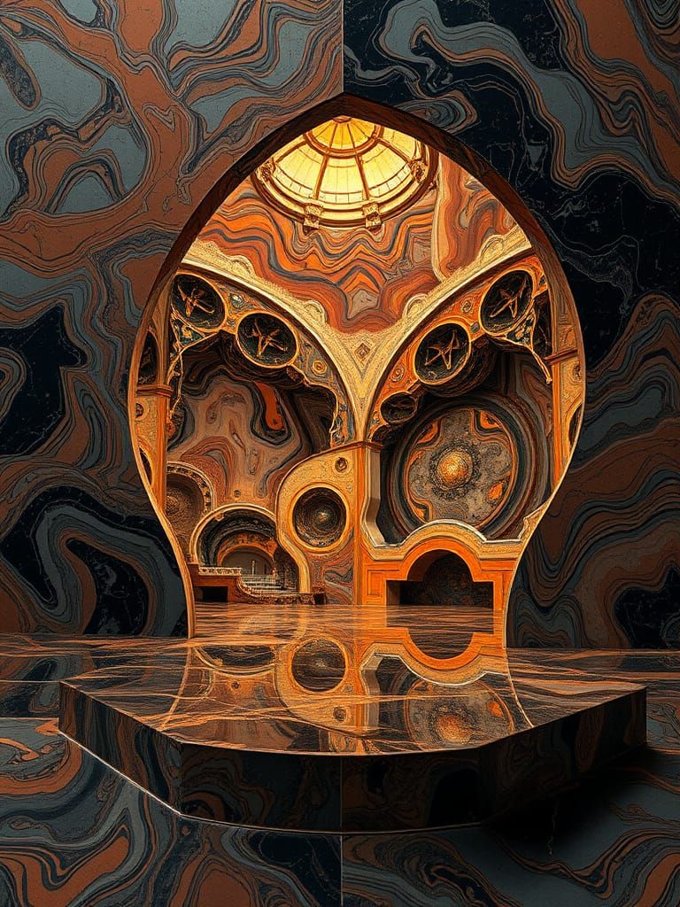 Within a Reflectigraphic Photoimpasto Living Dome