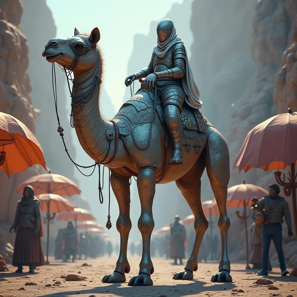 Mystical Camel Refrigeration Hybrid in Desert Armor