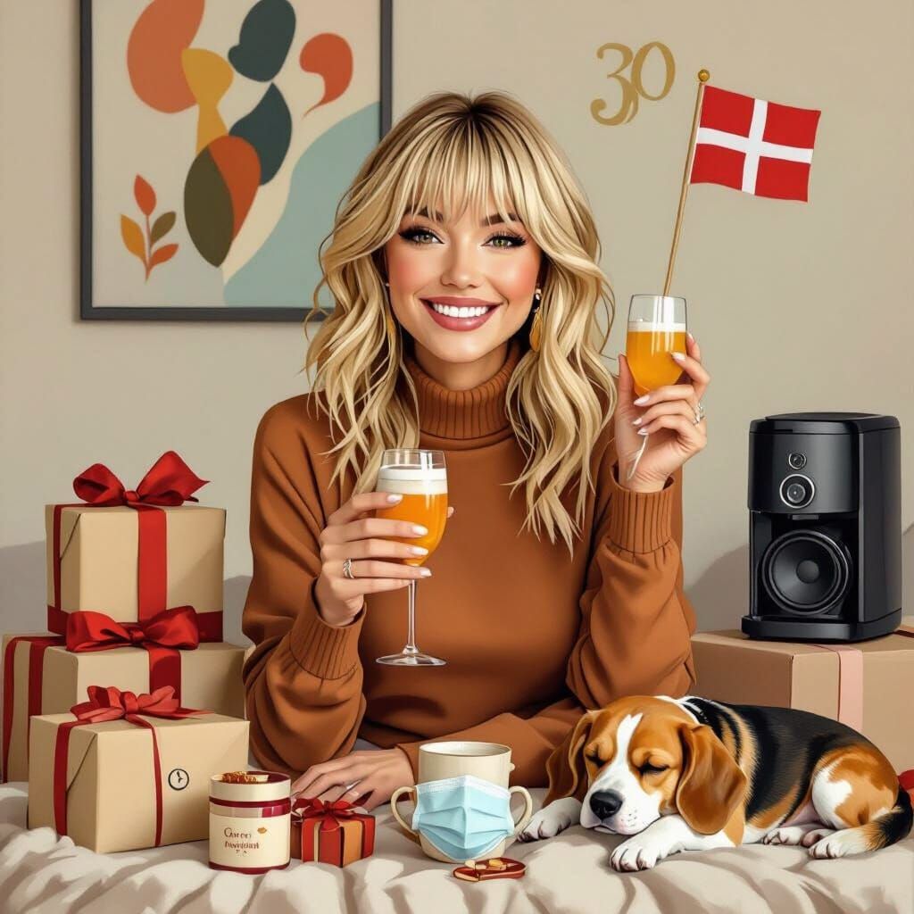 Playful 30th Birthday Celebration in Whimsical Style