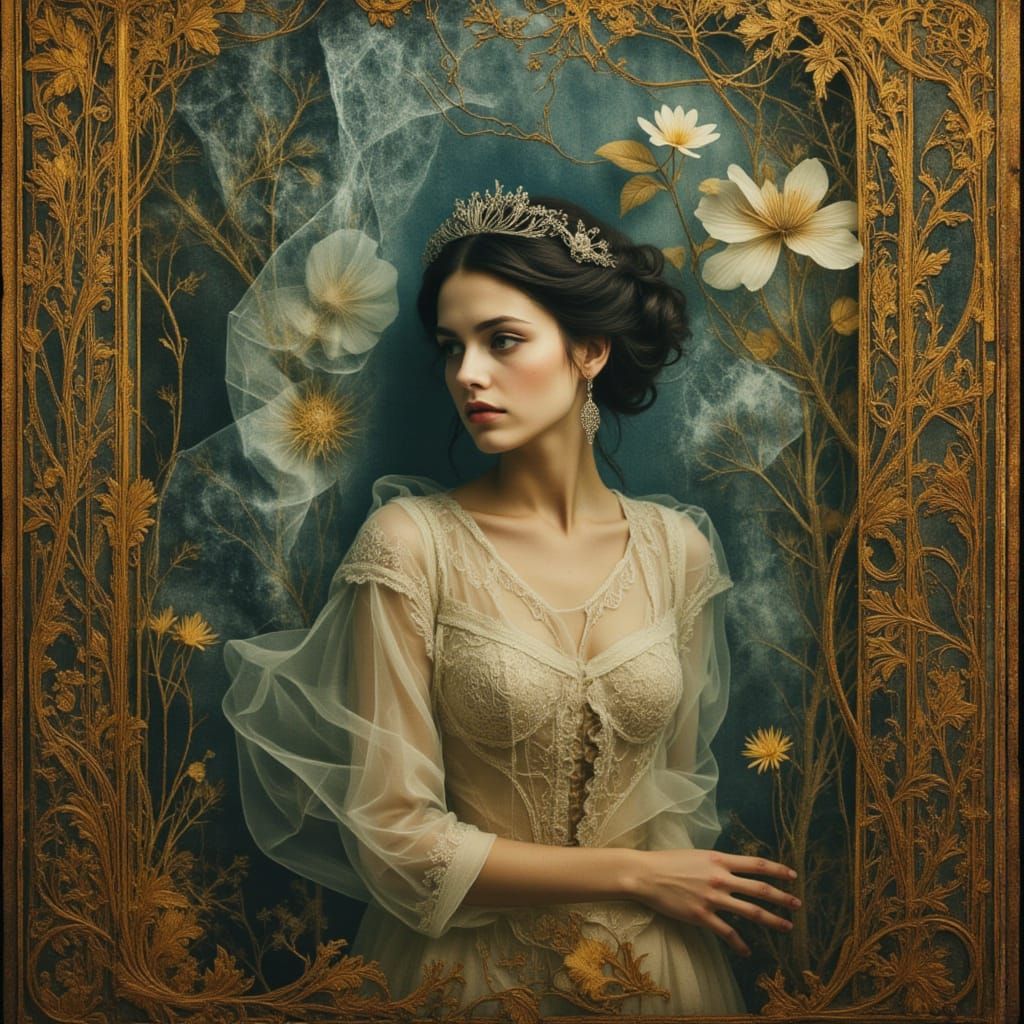 Ephemeral Woman in Dreamlike Digital Art Style