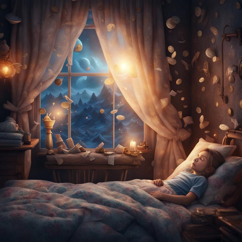 Tooth Fairy's Visit: A Cozy Digital Painting