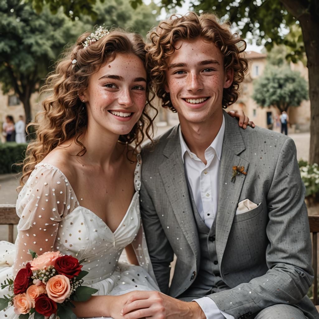 Striking Portrait of Youthful Elegance in Studio Lighting