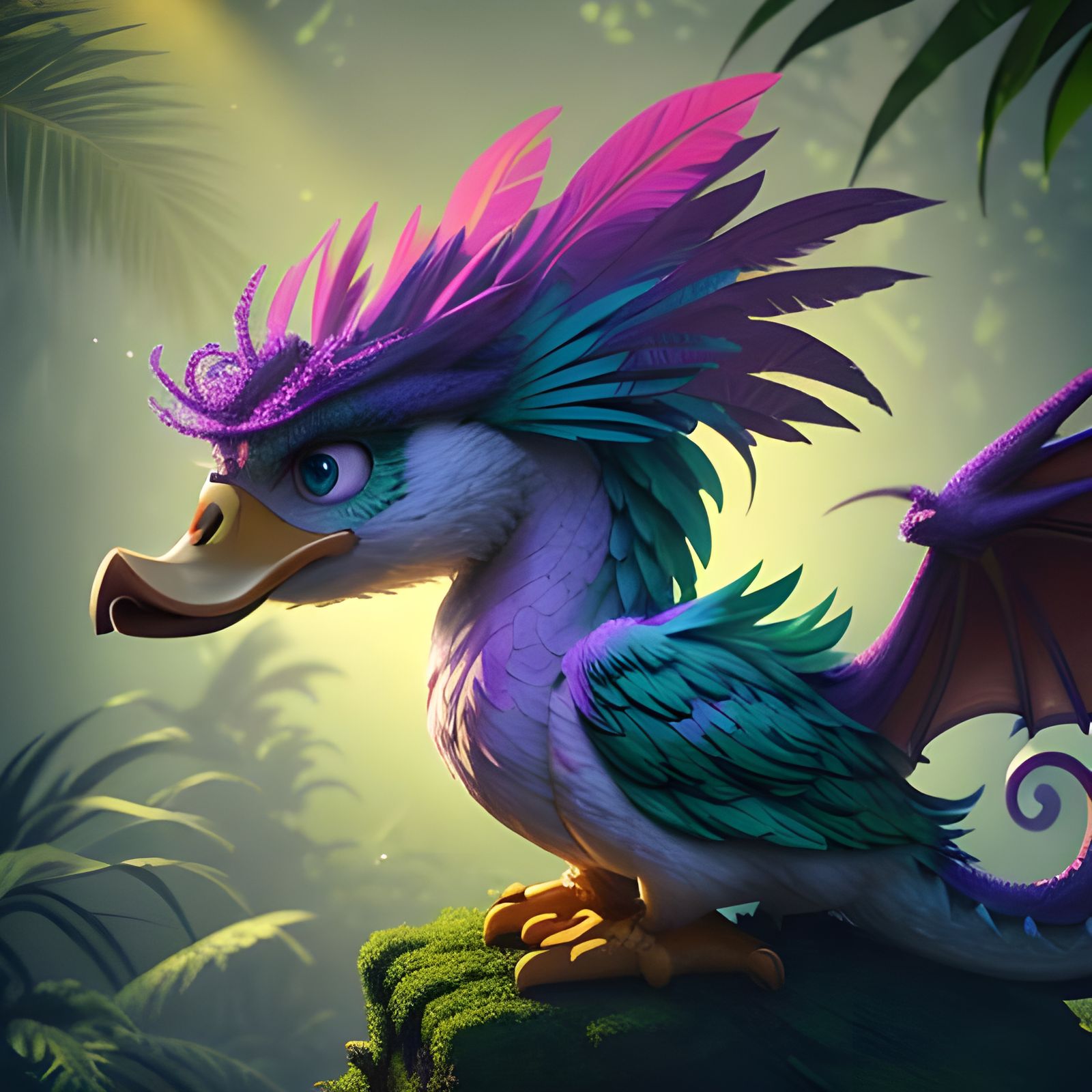 Aztec Jungle Dragon: Fluffy Duck Transformation