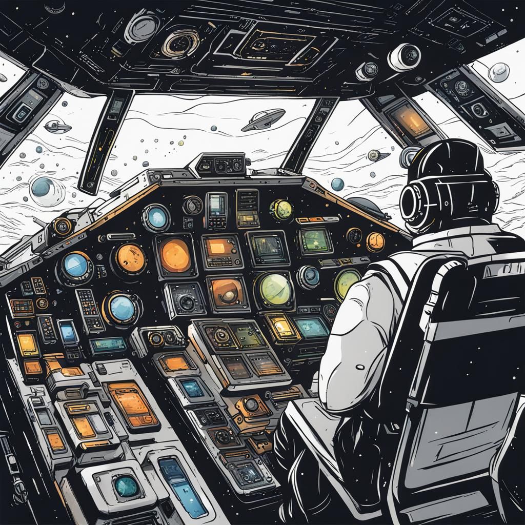 Underwater Spaceship Cockpit: Submerged Exploration