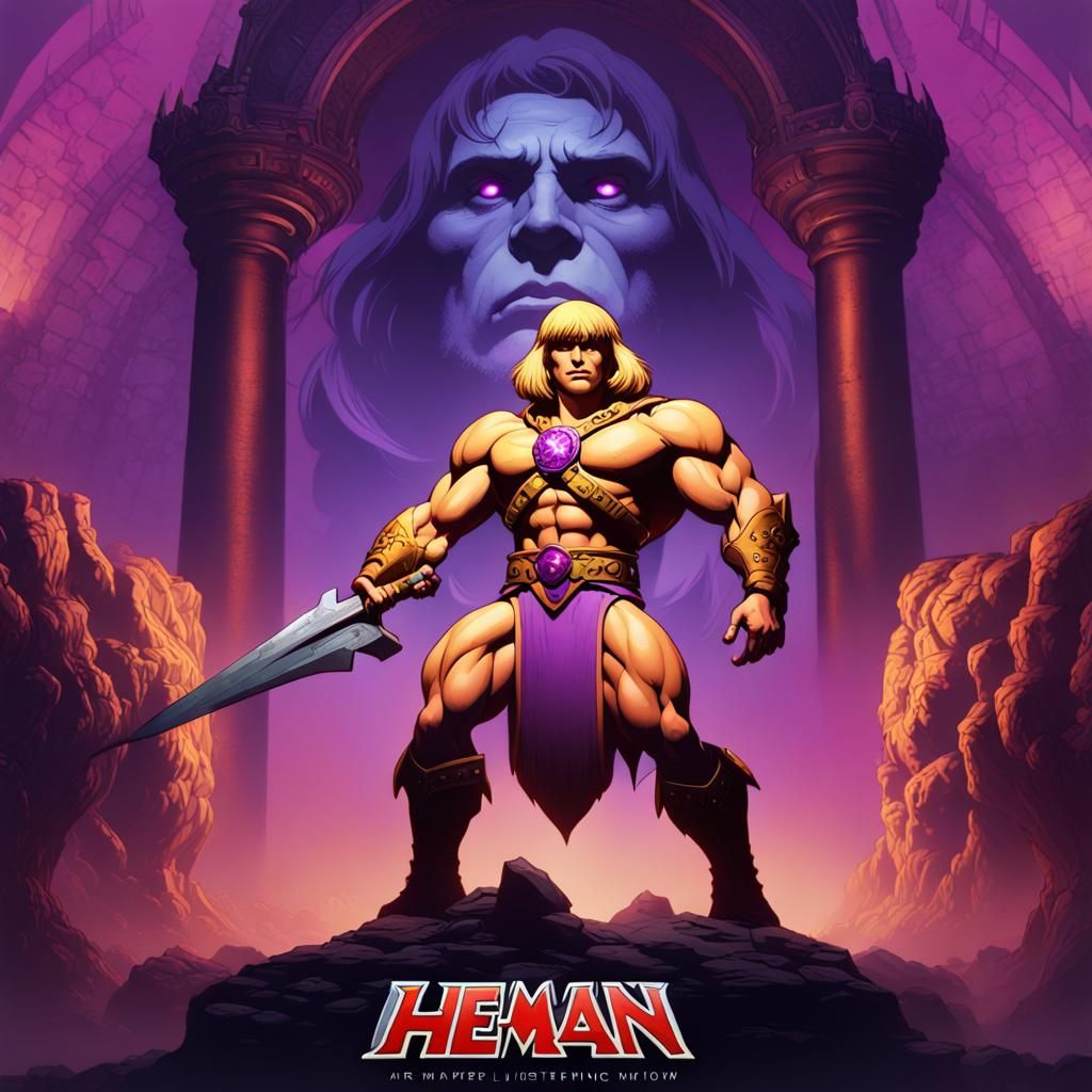 He-Man Dark Fantasy Concept Art in 8K