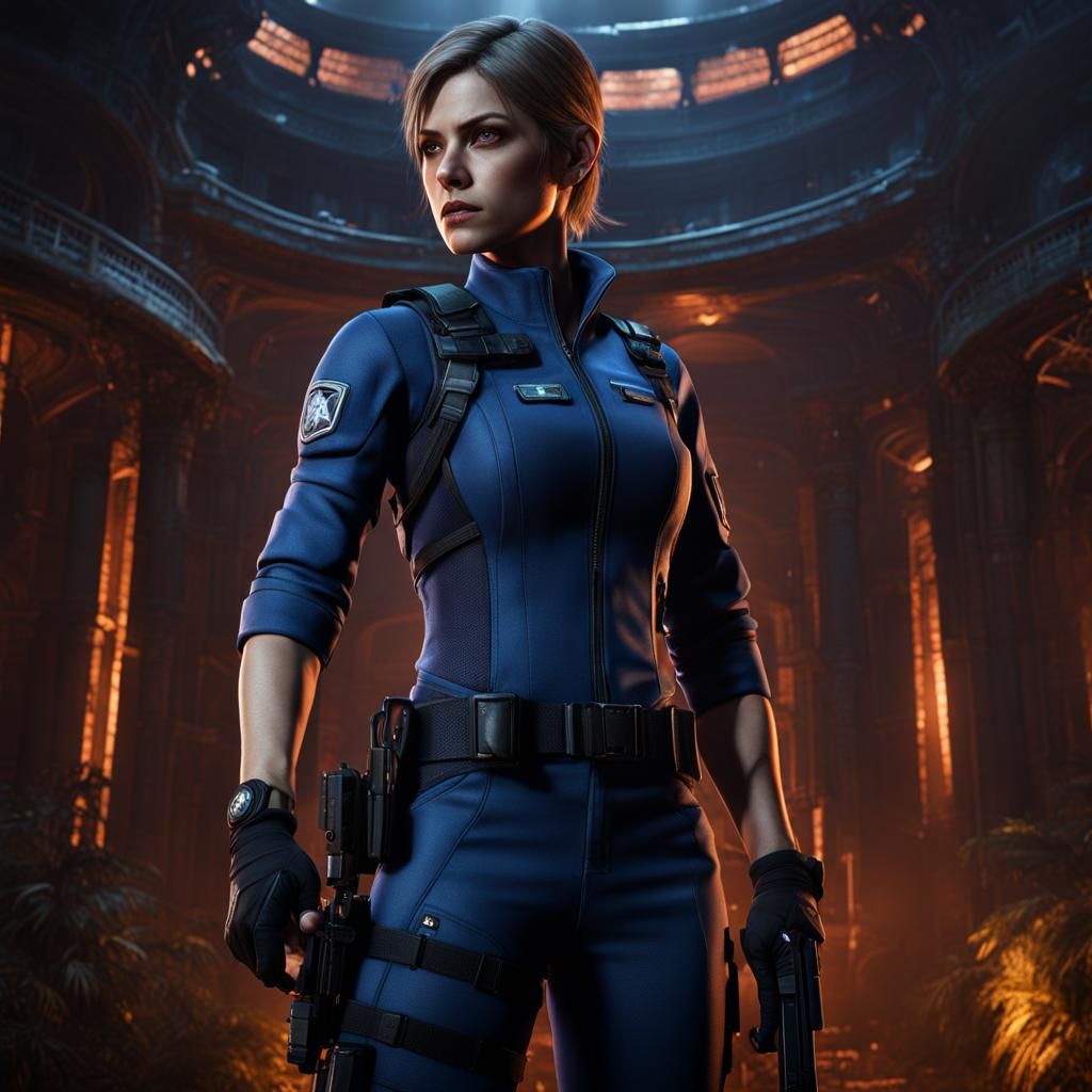 Jill Valentine: Detailed Fantasy Concept Art