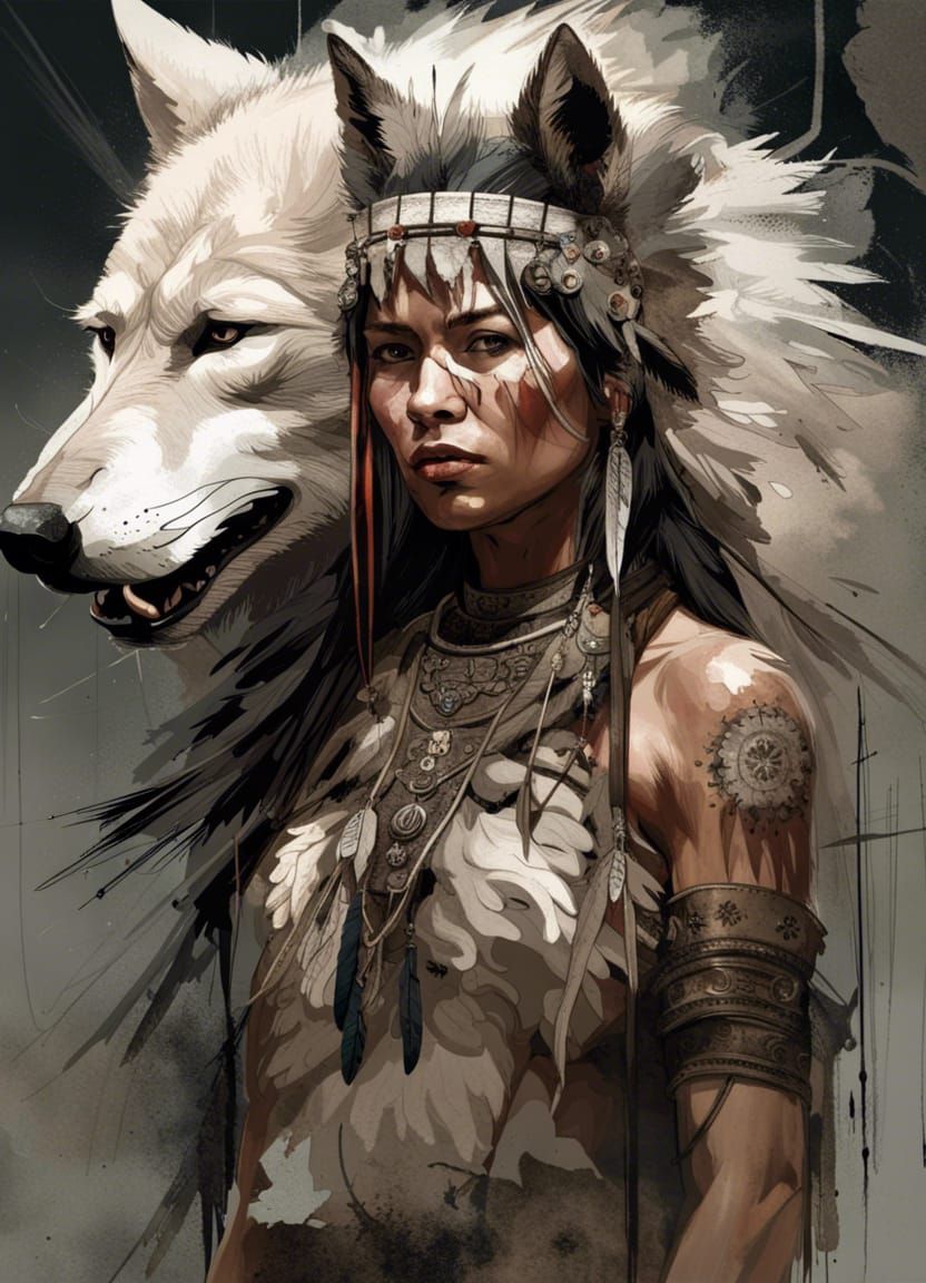Cherokee Warrior : Wolf Spirit